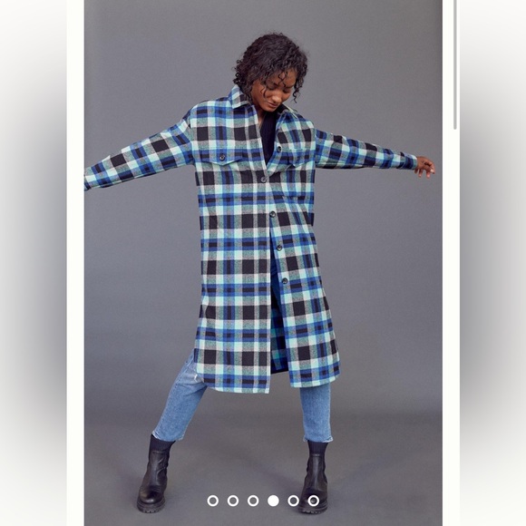 Anthropologie Sanctuary Cora Plaid Shirt Jacket - Picture 2 of 5